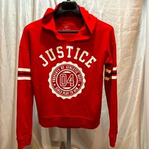 Justice Athletics Red Girls Hoodie